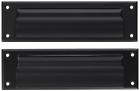 0017190 Baldwin Letter Box Plate Black