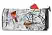 01012 One Coast Winter Morning Cardinals Large Mailwraps Magnetic Mailbox Cover 843259077535
