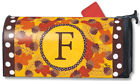 01059f Mailwraps Fall Follies Monogram Magnetic Mailbox Cover Autumn 843259079881