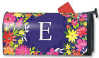 01189e Mailwraps Pretty Petals Monogram Magnetic Mailbox Cover Spring 843259088302