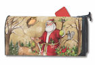 01394 Mailwraps Woodland Santa Christmas Magnetic Mailbox Cover Primitive 843259107553