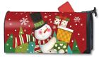 01396 Magnet Works Happy Snowman With Gifts Snowflakes Magnetic 843259107652