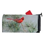 01770 Mailwraps Winter Red Bird Mailbox Cover 843259132852