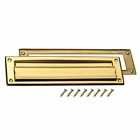 0308951 Plated Box Letter Slot- Gatehouse Brass
