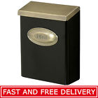 0359 Gibraltar Industries Mailbox Metal Brass Lockable Wall Mount 753582140359