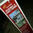 046462027728 Solar Group Easy Up Galvanized Steel Mailbox And Post Combo Black New