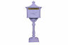 0504915-01 California Outdoor Designs Victorian Locking Mailbox With Post Included
