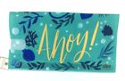 053648566674 Evergreen Ahoy Magnetic Mailbox Cover Anchor Seashells Turquoise