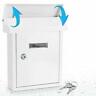 068888769440 Serenelife Weatherproof Wall Mount Locking Mailbox Galvanized Steel
