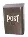 0721679177052 Brown Metal Mail Box Swedish Vintage Rural Post Wall Mount European Vtg Antique 721679177052