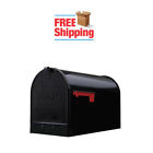 0783961111649 Gibraltar Jumbo Post Mount Mailbox Black Extra Large