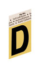 Gr-10-d 084100002607 Letter Gold Alum Products Co Pkg Of