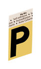 Gr-10-p 084100002713 Letter Gold Alum Products Co Pkg Of