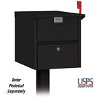 0925 Salsbury Industries Outdoor Mailbox Roadside Black Red Signal 827147720925
