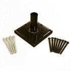 094922139177 Post Anchor Primus Kit Black And Galvanized Fasteners