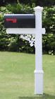 097914104191 Curb Impressions The Eisenhower Decorative Mailbox System White