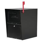 1002093250 Architectural Mailboxes Oasis Classic Locking Post Mount Parcel Mailbox With
