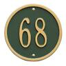 1034gg Whitehall Products Round Petite Wall Address Plaque 0719455359655