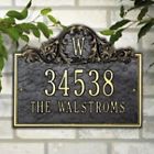 1104 Whitehall Products Acanthus Monogram Wall Plaque Address Number House Custom 719455411780