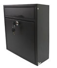 11119-black Fixturedisplays Outdoor Drop Box Locking Wall Mounted Mailbox 190715022548