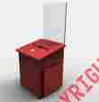 11460-2 11571 1040s Fixturedisplays Comment Collection Suggestion Box Donation Charity Ballot Sign Holder