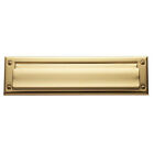 0012.003 12.003 Baldwin Box Plate Estate Letter In Polished Brass New