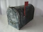 12-66 Kelly Manufacturing Co Large Vintage Rustic Galvanized Steel Old Farm Mailbox Date