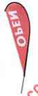 12013-1-open 12013-open Pole Feather Outdoor Retail Open Banner Advertising Flag Set