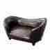 12198 Fixturedisplays Contemporary Chocolate Brown Pu Leather Dog Sofa Bed Couch Chaise Cat Seat 816048027349