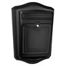 123147 Wall Mount Mailbox Black Postal Key Locking Front 7451146123147