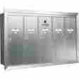 1250-4a Auth-florence Recessed Vertical Gang Mailbox 4-gang Aluminum 763128125047