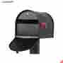 12598 Gibraltar Locking Steel Mount Key Secure Mailbox Security Theft Postal Mail Lock Safety