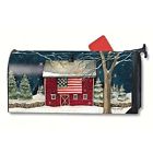 1264 Mailwraps Winter Barn Mailbox Cover 843259096048