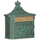 12708171 Victorian Wall Mounted Mailbox Die Cast Aluminum Brass Mail Adjustable