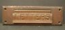 133c Rhc Vintage Brass Letters Rectangular Mail Slot Architectural Door Front