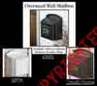 1426bg Wall Mailbox Plaque Black Whitehall Products Oversized Capacity Locking 3 Color Choices Ships Free