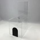 14706 Fixturedisplays Acrylic Shaped Donation Box With Camlock Tip 816048025208