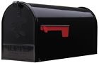 15267 Post Mount Mailbox Black Elite Large Size Parcel 691171815267