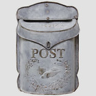15ac001-12 Unbranded Galvanized Metal Post Box Bird Design Mailbox 873283007697