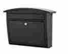 2562b-10 16.4-in Dal Rae X 13-in Black Lockable Residential Wall Mount Mailbox With Keys 832794004441