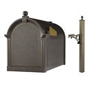 16000-whitehall K1 Whitehall Products Capital Mailbox With Deluxe Post Bundle 657379053351
