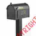 7194557 16320 Whitehall Standard Post Magazines Mail Letters Metal Ground Mount Mailbox Address Plaque 719455163207