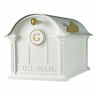16506 Whitehall Products Balmoral Mailbox Monogram Package White 719455165065