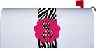 1665 Custom Decor Hot Pink Polka Dot Monogram S Zebra Stripe Mini Mailbox Magnetic Makeover 683963166572