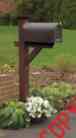 Ad-mlbx1-ace 169629 Mailbox Id Acorn Post Hazleton Weathered