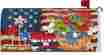 1901mm Custom Decor I Heart Usa Patriotic Red White Blue Primitive Barn Stars Mailbox Wrap Cover