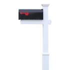 191387168329 Curb Impressions Homestead Mailbox System White Vinyl Plastic