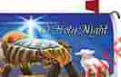Dec373 194373 Custom Decor Nativity Mailbox Cover Magnetic Mailwrap Standard Box Christmas O Holy Night 734034194373