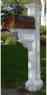 5846w 19920 Id Charleston Post White Finish Mailbox