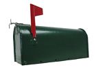 1c-grn Mount Fulton 1 Post Mailbox Green Rural Standard Galvanized Steel